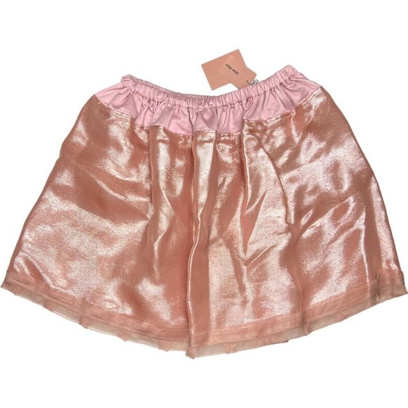 Miu Miu Dresses & Skirts - NWT Miu Miu metallic pink tutu style mini skirt